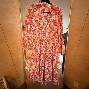 Floral Long Sleeve Dress